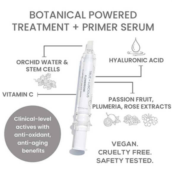 NEW *FULL SIZE* True + Luscious Flowerdose Lip & Eye Serum - Picture 2 of 11